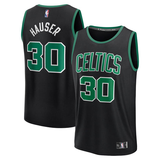 Sam Hauser Boston Celtics Fanatics Fast Break Replica Player Jersey - Statement Edition - Black