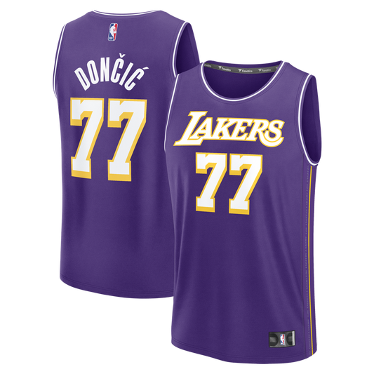 Luka Dončić Los Angeles Lakers Fanatics Youth  Fast Break Jersey - Statement Edition - Purple