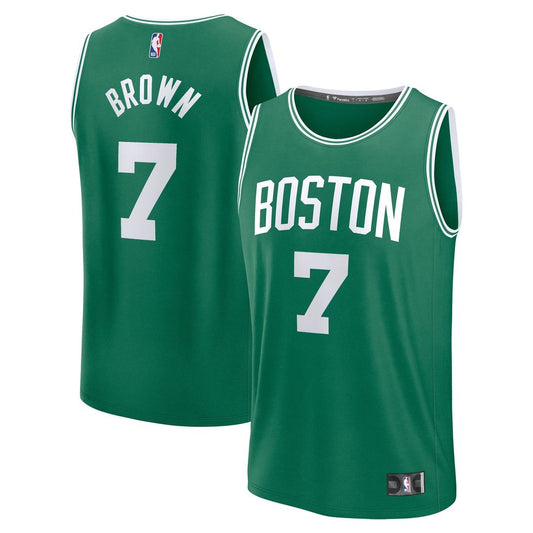 Jaylen Brown Boston Celtics Fanatics Fast Break Replica Player Jersey - Icon Edition - Kelly Green