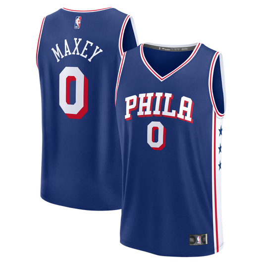 Tyrese Maxey Philadelphia 76ers Fanatics Fast Break Replica Player Jersey - Icon Edition - Royal
