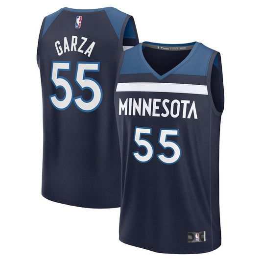 Luka Garza Minnesota Timberwolves Fanatics Fast Break Replica Player Jersey - Icon Edition - Navy