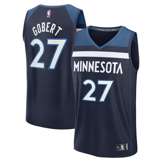 Rudy Gobert Minnesota Timberwolves Fanatics Fast Break Replica Player Jersey - Icon Edition - Navy