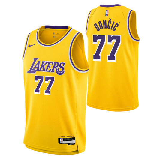 Luka Dončić Los Angeles Lakers Nike Youth Swingman Jersey - Icon Edition - Gold