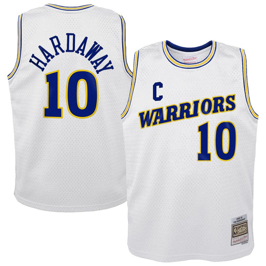 Tim Hardaway Golden State Warriors Mitchell & Ness Youth 1990-91 Hardwood Classics Swingman Throwback Home Jersey - White