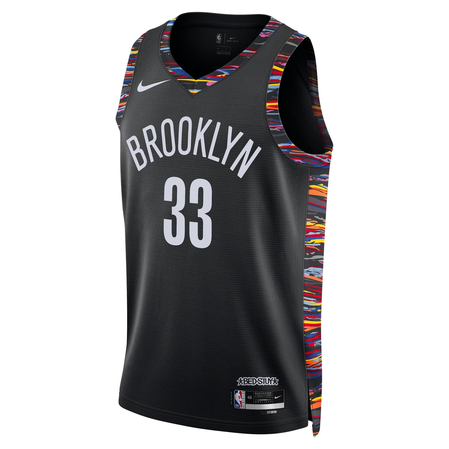 Brooklyn Nets Nike 2025/26 City Edition Swingman Jersey - Black - Nic Claxton - Unisex