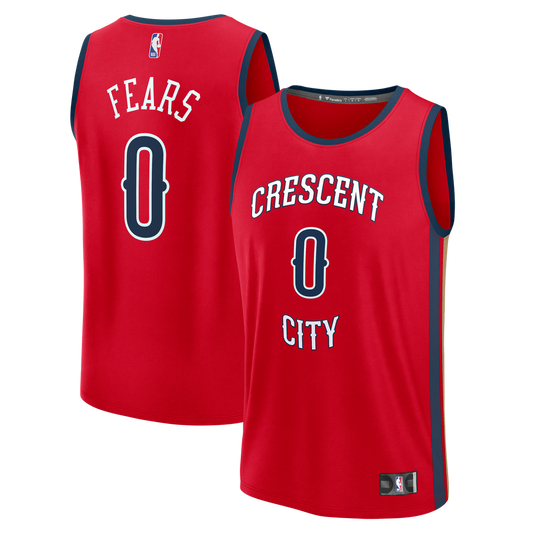 Jeremiah Fears New Orleans Pelicans Fanatics Fast Break Replica Player Jersey - Statement Edition - Red