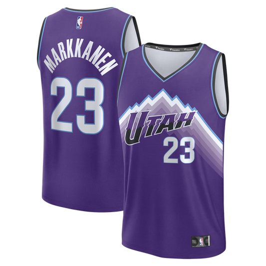 Lauri Markkanen Utah Jazz Fanatics Fast Break Replica Jersey - Icon Edition - Purple