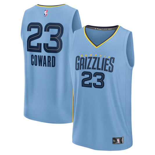 Cedric Coward Memphis Grizzlies Fanatics Fast Break Replica Player Jersey - Statement Edition - Light Blue