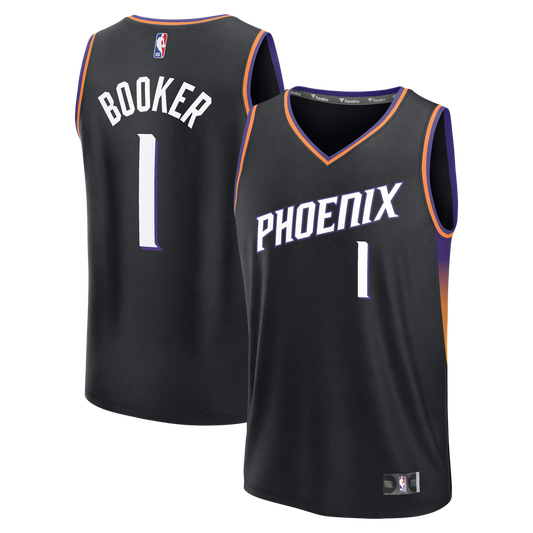 Devin Booker Phoenix Suns Fanatics Fast Break Jersey - Statement Edition - Black
