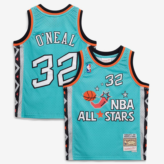 Shaquille O'Neal 1996 NBA All-Star Game Mitchell & Ness Youth Hardwood Classics Swingman Jersey - Teal
